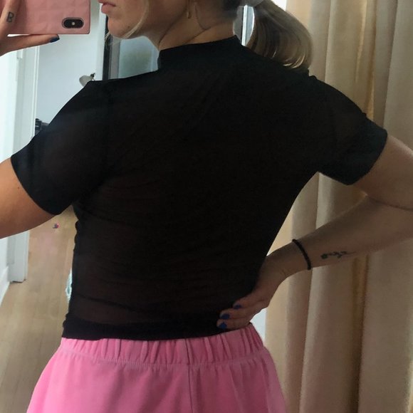 urban outfitters mesh mock tshirt - Picture 4 of 7